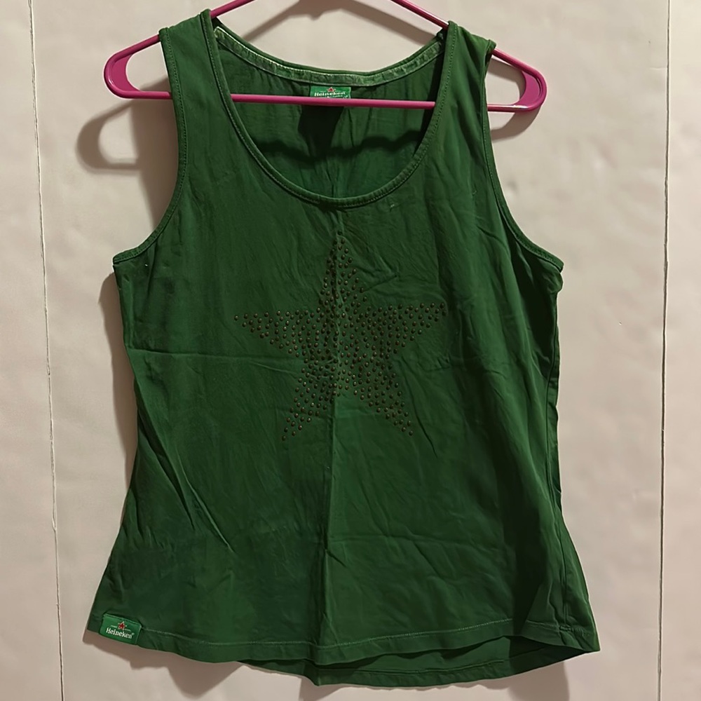 Heineken Official Merchandise Women Green Tank , Large